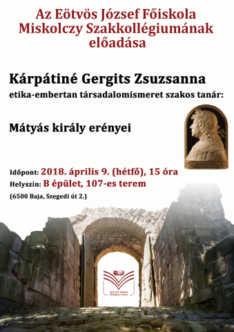 Mátyás király erényei - plakát