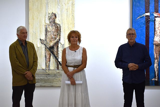 Baksai József festőművész kiállításának megnyitója.