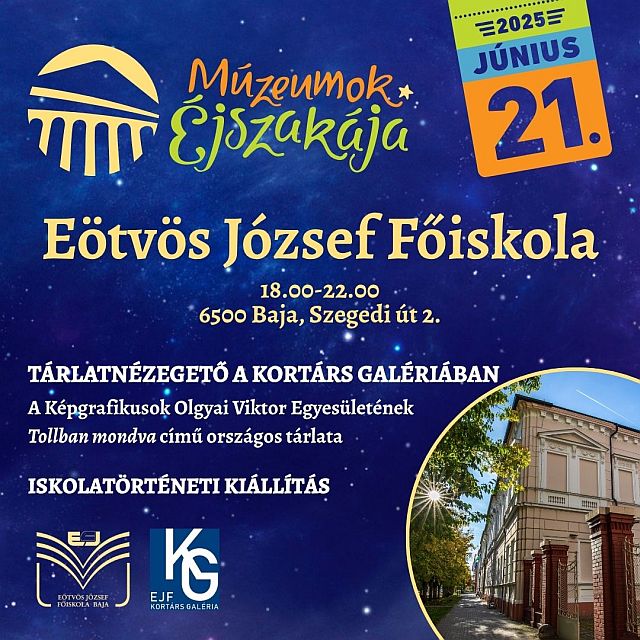 Múzeumok Éjszakája az EJF-en 2025-ben.