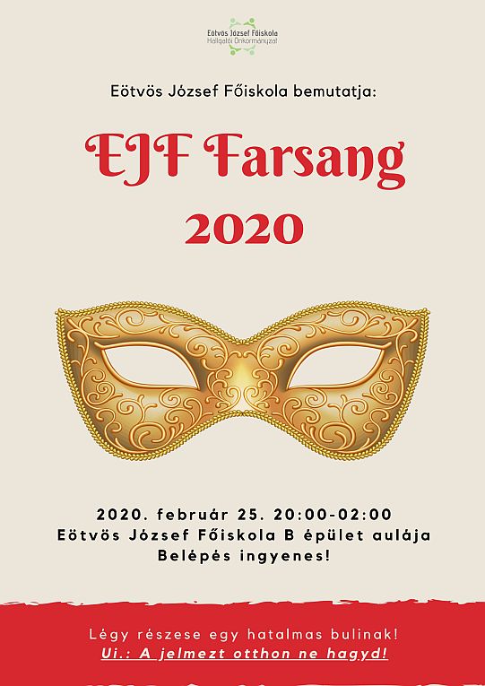 EJF Farsang 2020 plakát