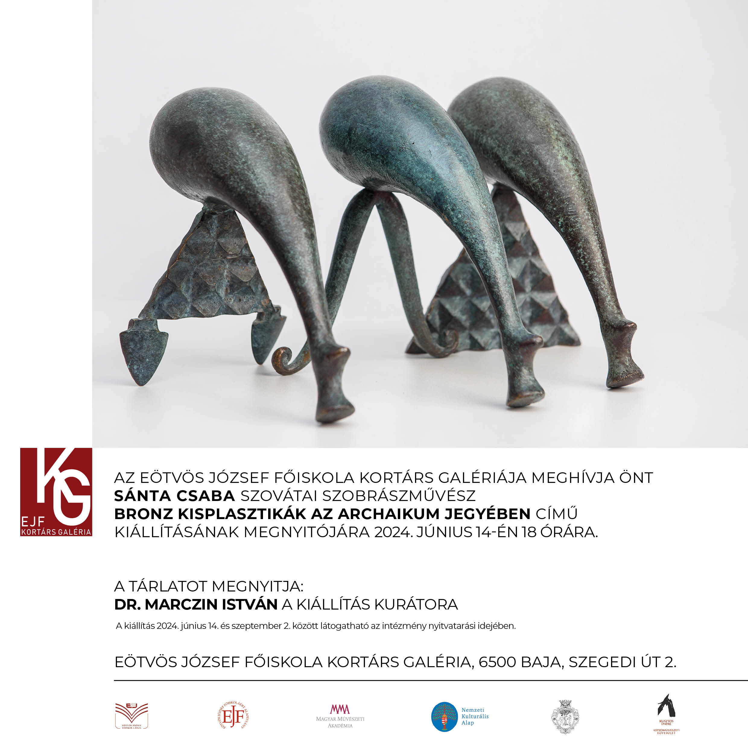 Meghívó Sánta Csaba szovátai szobrászművész kiállításának megnyitójára