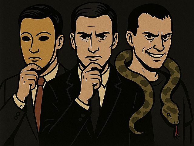 Dr. habil. Birkás Béla pszichológus, a PTE ÁOK egyetemi docense A köztünk élő veszélyes személyiségek: a sötét hármas című előadásának plakátja