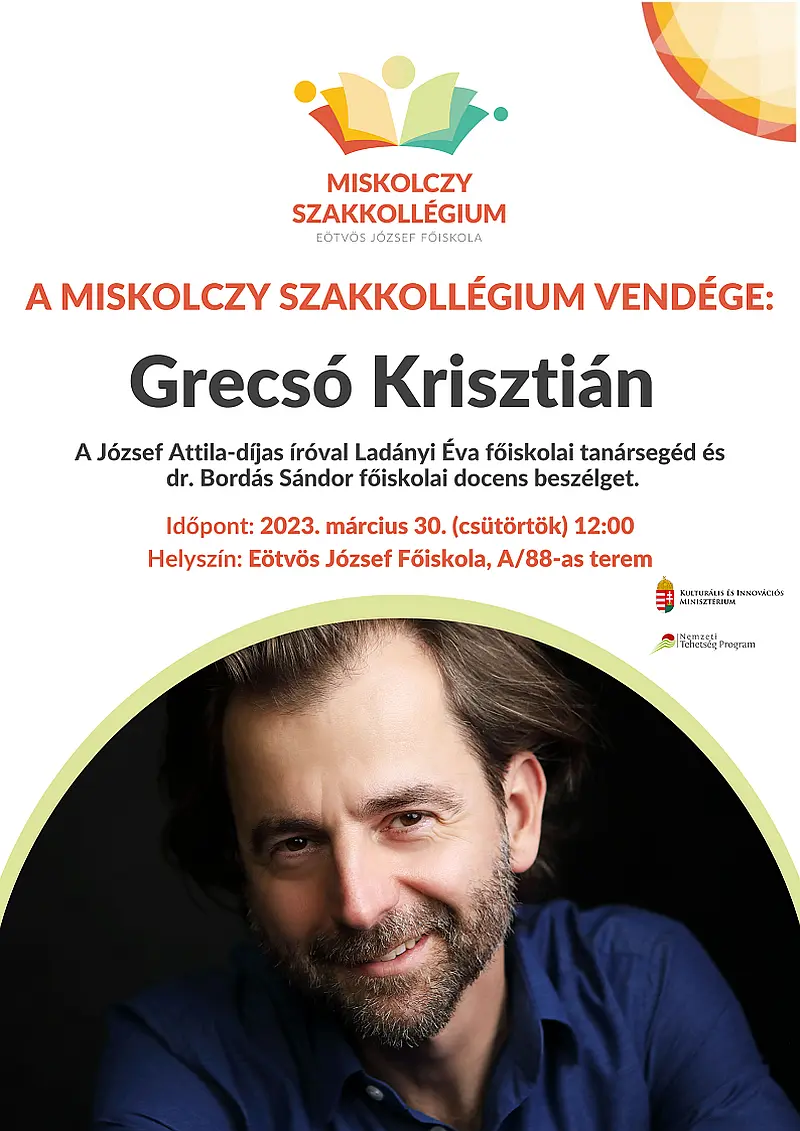 Rendhagyó irodalomóra Grecsó Krisztiánnal