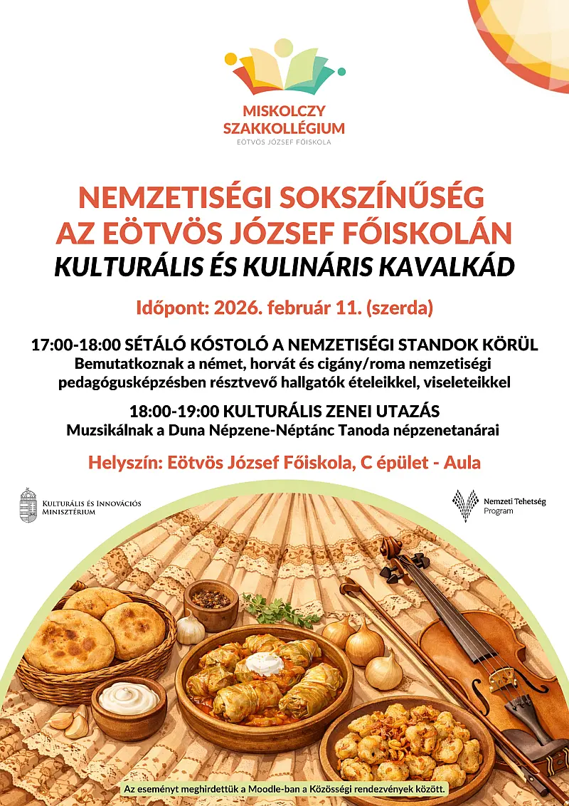 Nemzetiségi sokszínűség az Eötvös József Főiskolán