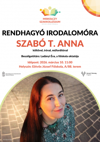 Rendhagyó irodalomóra Szabó T. Annával