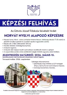 Horvát nyelvi alapozó képzés