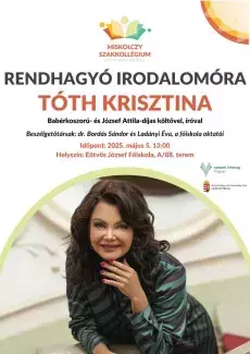Rendhagyó irodalomóra Tóth Krisztinával