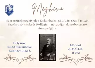 Meghívó szoboravatóra