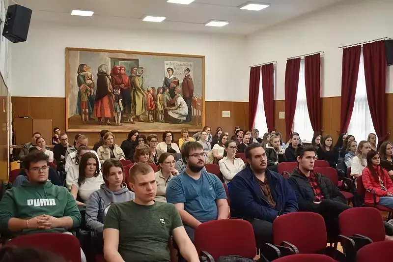 Braun Ákos előadása a főiskolán