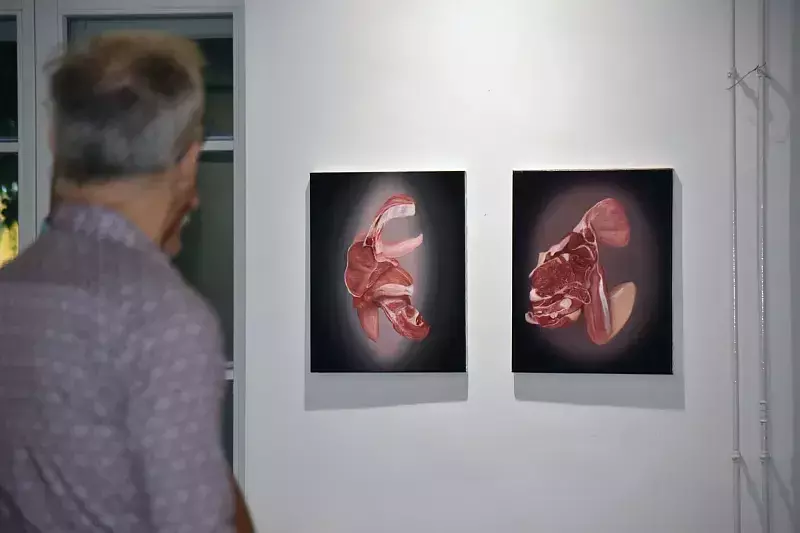Filp Csaba kiállításának megnyitója