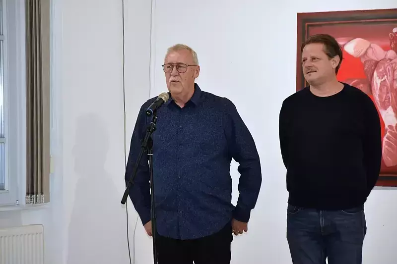 Filp Csaba kiállításának megnyitója