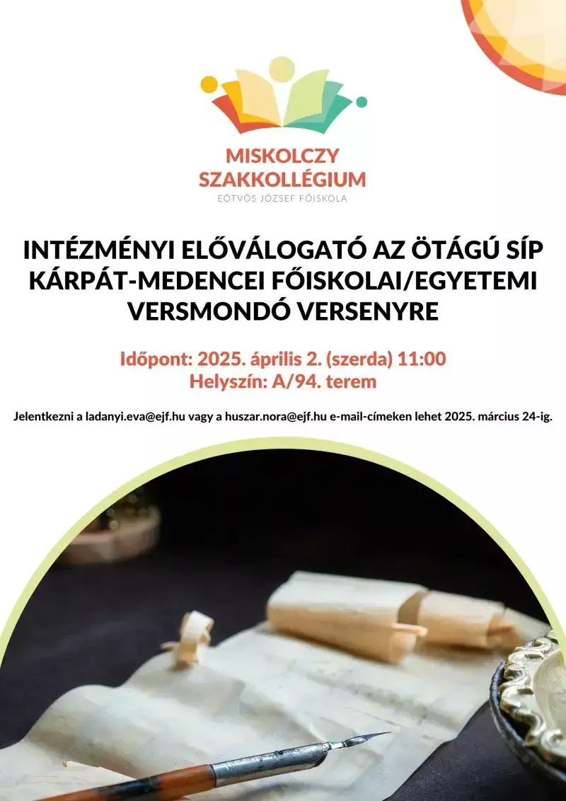 A program plakátja.