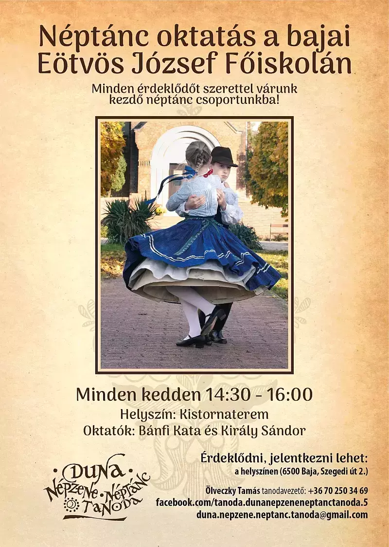 Néptáncoktatás a főiskolán