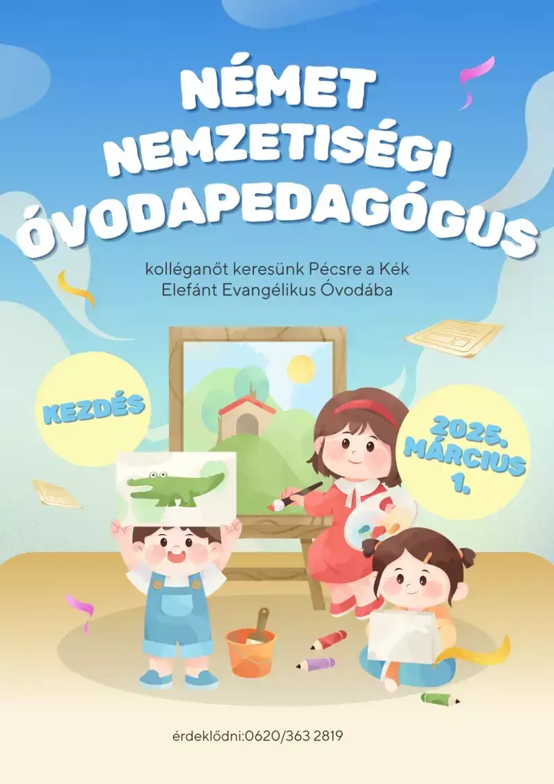 Álláslehetőség német nemzetiségi óvodapedagógusoknak